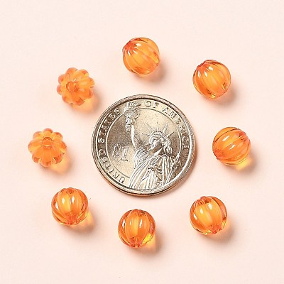 Autumn Theme Transparent Acrylic Beads X-TACR-S089-10mm-11-1