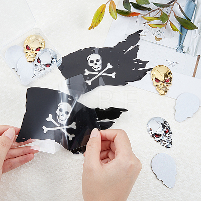 SUPERFINDINGS PET and Alloy Decoration Sticker DIY-FH0002-59-1