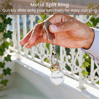 Aluminum & Paper Hanging Price Tags with Rings DIY-SP0007-89A-1
