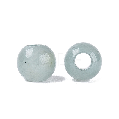 Natural White Jade European Beads G-Q607-01A-07-1