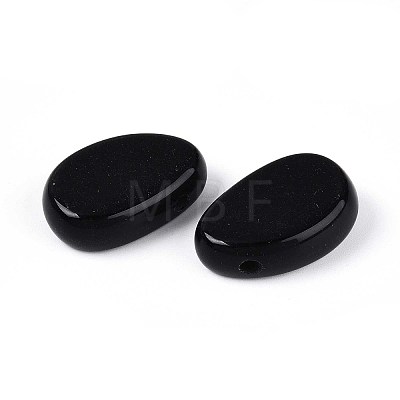 Natural Obsidian Pendants G-N349-08A-1
