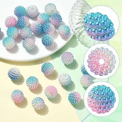 40Pcs Imitation Pearl Acrylic Beads OACR-FS0002-89A-07-1