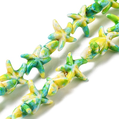 Synthetic Turquoise Dyed Beads Strands G-P507-04G-1