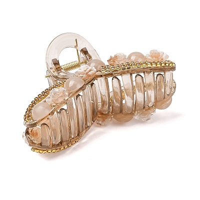 Resin & Rhinestone Claw Hair Clips PHAR-Z008-01C-1