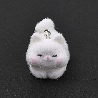 Flocky Resin Pendants FIND-A061-02A-1