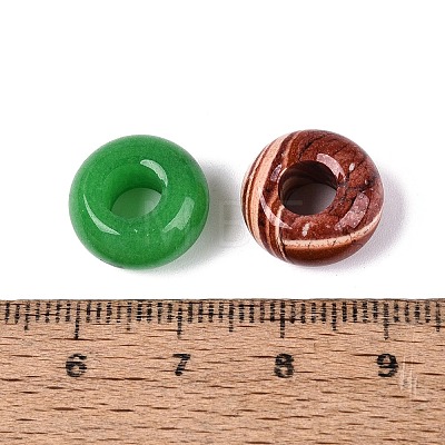 Natural & Synthetic Mixed Stone European Beads G-Q608-13-1