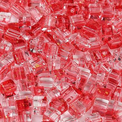 Spray Painted Glass Seed Beads SEED-A034-01D-1