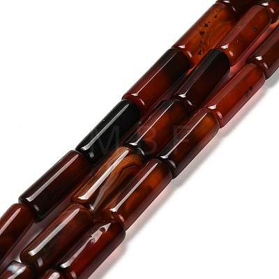 Dyed Natural Agate Beads Strands G-G203-01B-1