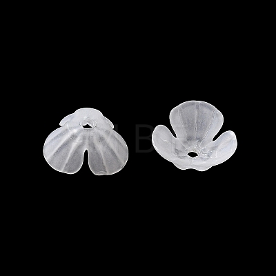 Acrylic Frosted Bead Caps AC-CBA81FF-09A-1
