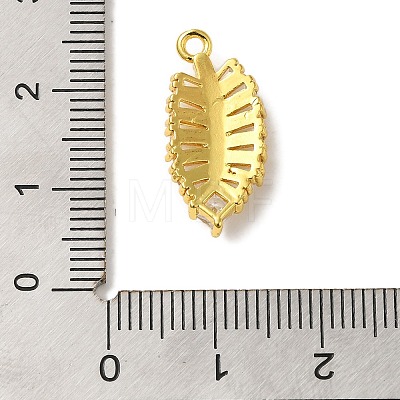 Brass Micro Pave Cubic Zirconia Pendants KK-C072-23A-G-1