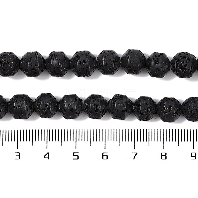 Natural Lava Rock Beads Strands G-A234-D02-01-1