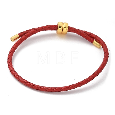 Leather Braided Cord Bracelets BJEW-G675-06G-15-1