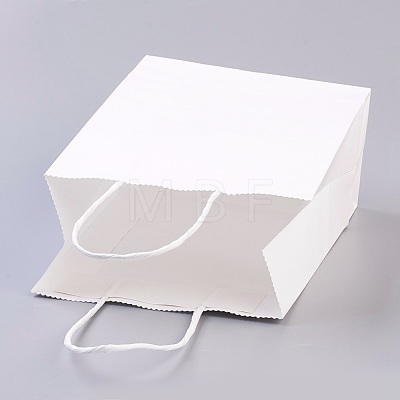 Pure Color Kraft Paper Bags AJEW-G020-D-03-1