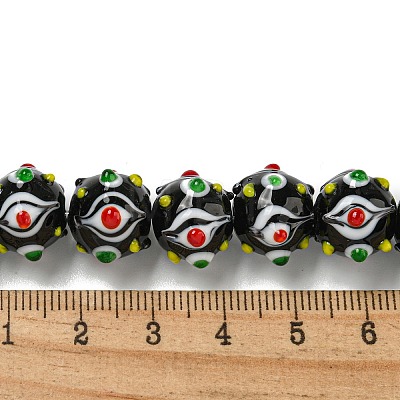 Handmade Lampwork Beads Strands LAMP-N025-05F-1