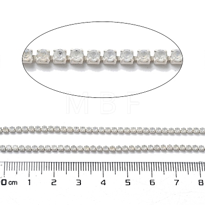 Iron Rhinestone Glass Cup Chain CH-U001-01G-1