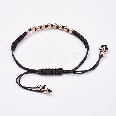 Adjustable Nylon Cord Braided Bead Bracelets BJEW-JB04527-02-1