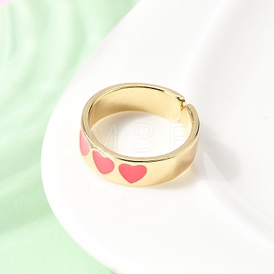 Brass Cuff Open Rings RJEW-C164-01A-G-1