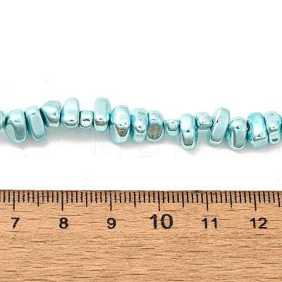 Baking Paint Electroplated Synthetic Non-magnetic Hematite Beads Strands G-H072-D01-01-1