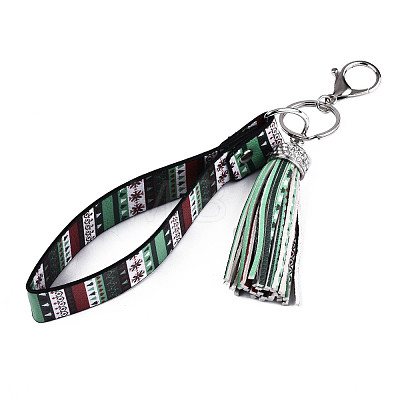 PU Leather Tassel Keychain KEYC-T006-01E-1