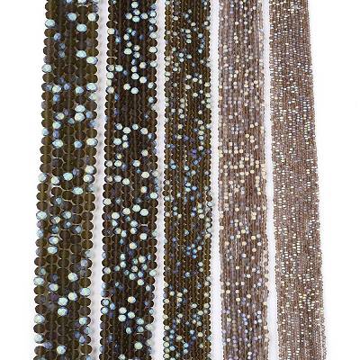 Transparent Glass Beads Strands EGLA-A044-T6mm-MB16-1