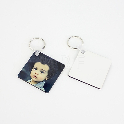 Sublimation Double-Sided Blank MDF Keychains ZXFQ-PW0001-045-1