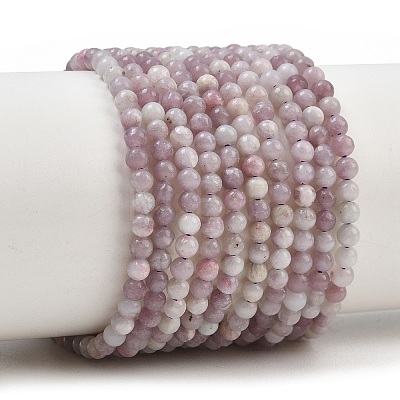 Natural Lepidolite Beads Strands GG-CBA0389-A05-3mm-1