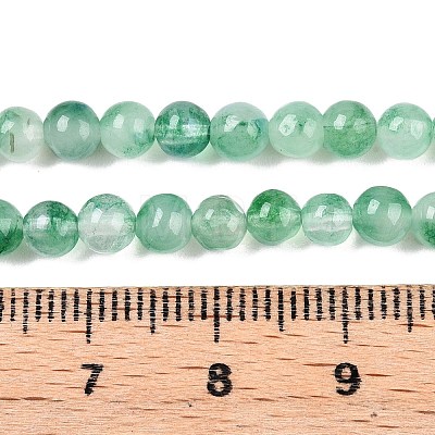 Dyed Natural White Jade Beads Strands G-T140-4mm-A06-1