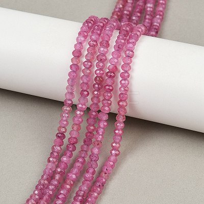 Dyed Natural Malaysia Jade Rondelle Beads Strands G-E316-2x4mm-46-1