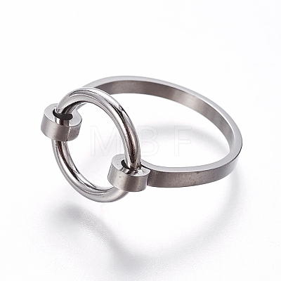 304 Stainless Steel Finger Rings RJEW-E158-08P-19mm-1