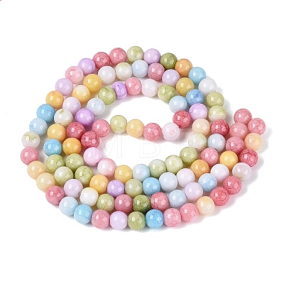 Opaque Ombre Effect Dyed Glass Beads Strands GLAA-Q106-04A-M01-1