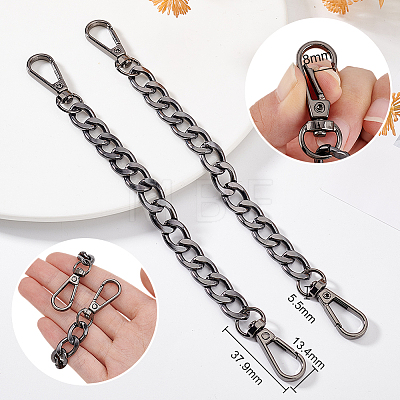   Aluminum Curb Chain Bag Shoulder Straps FIND-PH0010-43B-1