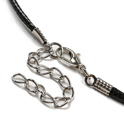 Waxed Cord Necklaces NJEW-P310-04P-01-1