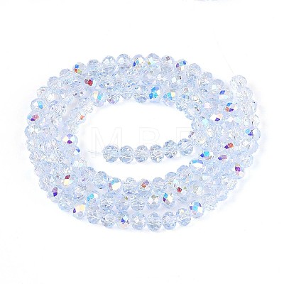 Transparent Glass Beads Strands EGLA-N016-4mm-02-1