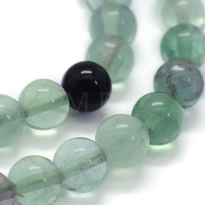 Natural Fluorite Beads Strands G-G763-06-6mm-1