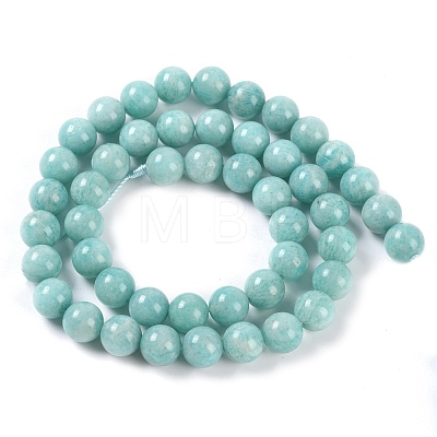 Natural Amazonite Beads Strands G-F602-02-8mm-1