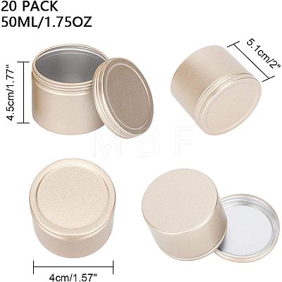 Round Aluminium Tin Cans CON-PH0001-64KCG-1