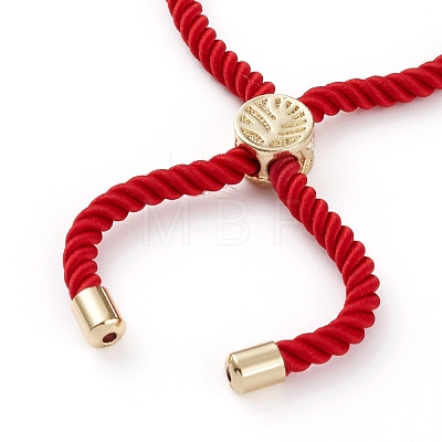 Adjustable Nylon Twisted Cord Slider Bracelets BJEW-JB05857-1