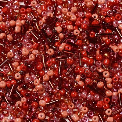 Opaque & Transparent Inside Colours Glass Seed Beads SEED-F004-02B-1