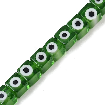 Handmade Evil Eye Lampwork Beads Strands LAMP-G166-16G-1