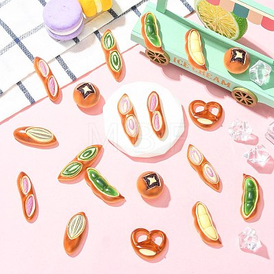 40Pcs Resin Cabochons RESI-CJZ0001-08-1