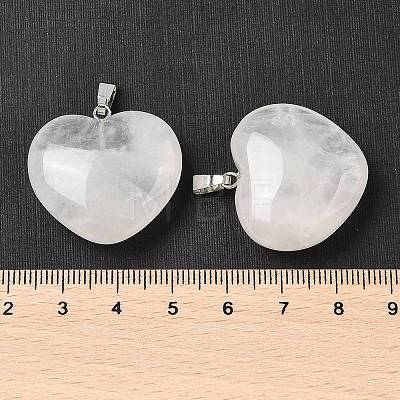 Natural Quartz Crystal Pendants G-A249-04B-01P-1