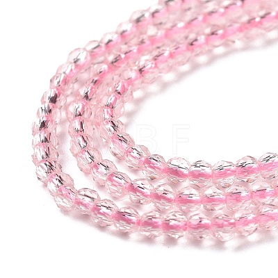 Transparent Glass Beads Strands GLAA-H021-03-08-1