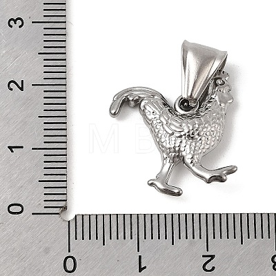 304 Stainless Steel Pendant Rhinestone Settings STAS-B167-14A-P-1