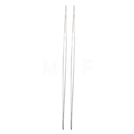 Iron Collapsible Big Eye Beading Needles TOOL-R095-03-1