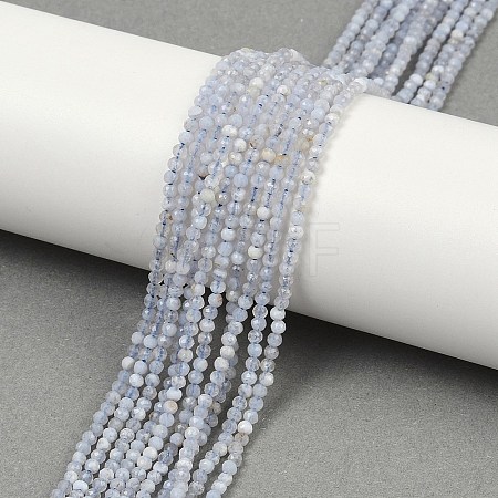 Natural Blue Lace Agate Beads Strands G-Z074-A01-03-1