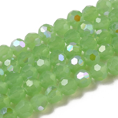 Imitation Jade Glass Beads Strands EGLA-A035-J6mm-L01-1