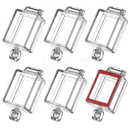 6Pcs PVC Power Push Button Switch Cover FIND-GA0008-85-1