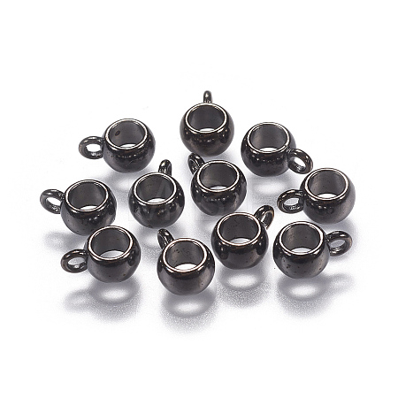 Tibetan Style Alloy Tube Bails LS-TIBEP-LFH251Y-B-LF-1