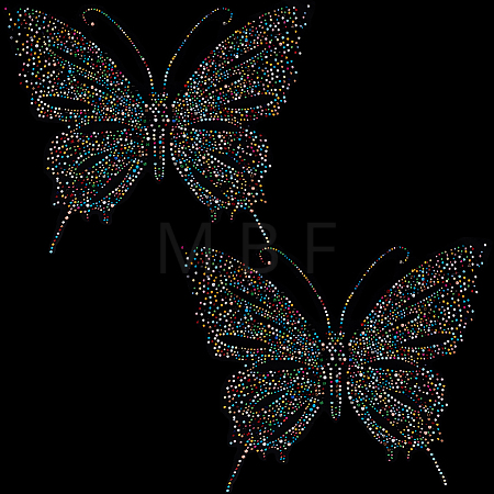 2Pcs Resin Hotfix Rhinestone DIY-CP0013-89B-1