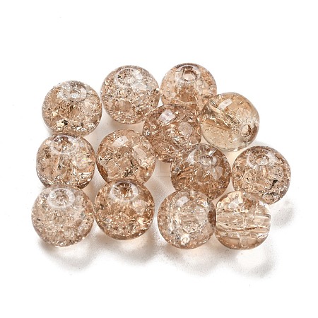 Transparent Spray Painting Crackle Glass Beads GLAA-L046-01B-29-1